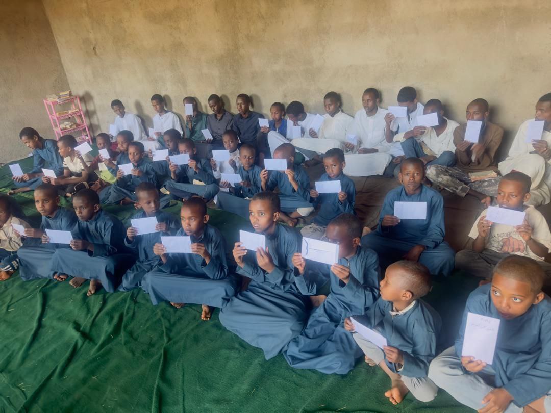 Cash distribution for orphans in Darul Amal teaching markaz